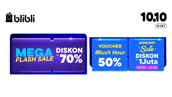 Blibli Gelar Double Day 10.10 2026, Diskon hingga 70% untuk Gadget dan Elektronik