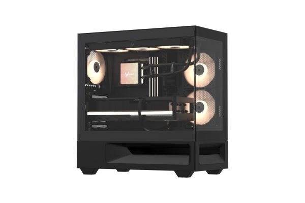 Review Formula V Line Crystal Z3: Casing Mid-Tower Panoramic dengan Bracket PCIe Putar 90 Derajat